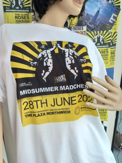 Radio Northwich Merchandise - Midsummer Madchester T Shirt